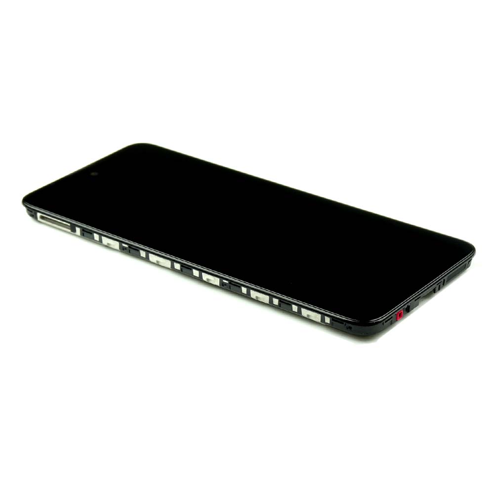 Skärm Complete with Housing för Motorola Moto E40 Black Service Pack