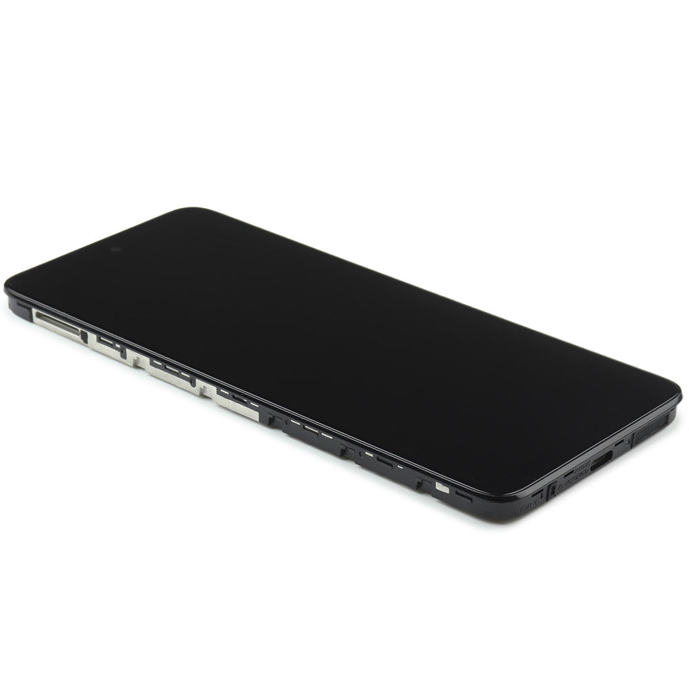 Skärm Complete with Housing för Motorola Moto E32S Black Service Pack