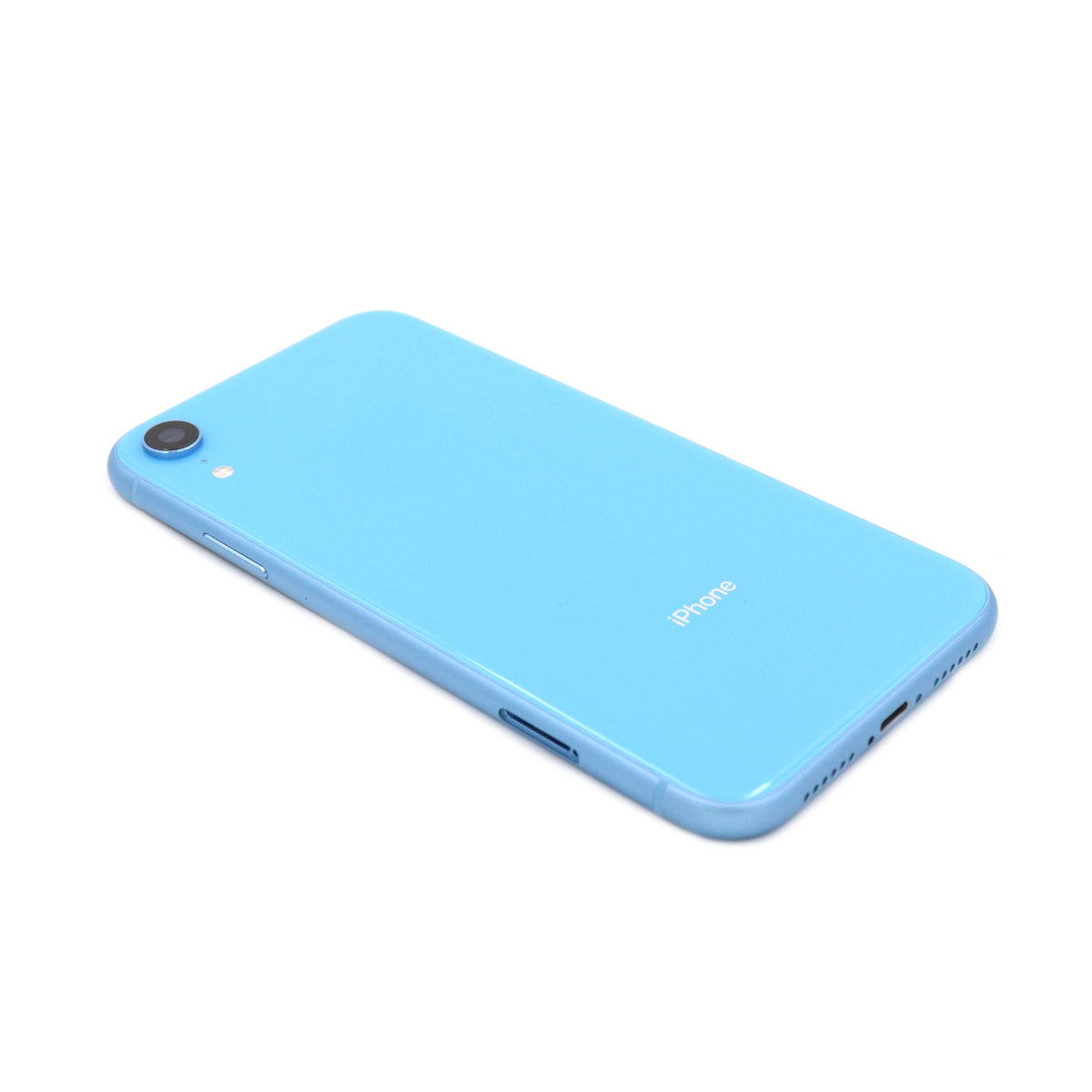 Rear Housing with small parts för iPhone Xr Blue Pulled