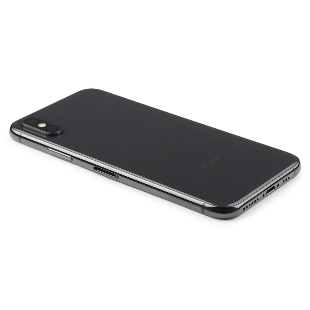 Rear Housing with small parts för iPhone Xs Black Pulled