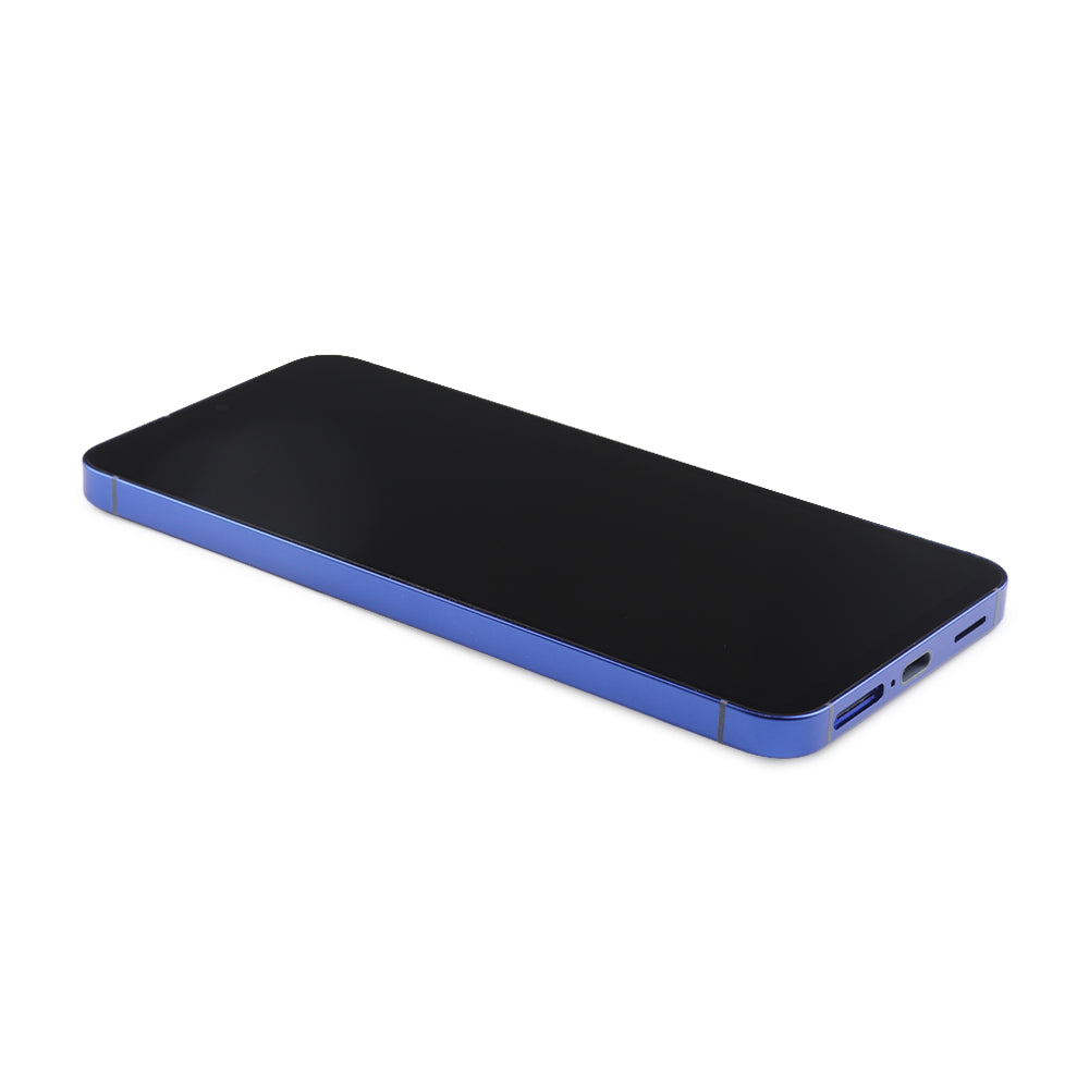 Skärm Complete with Housing för Samsung Galaxy S25 (SM-S931B) Blue Black Soft Oled