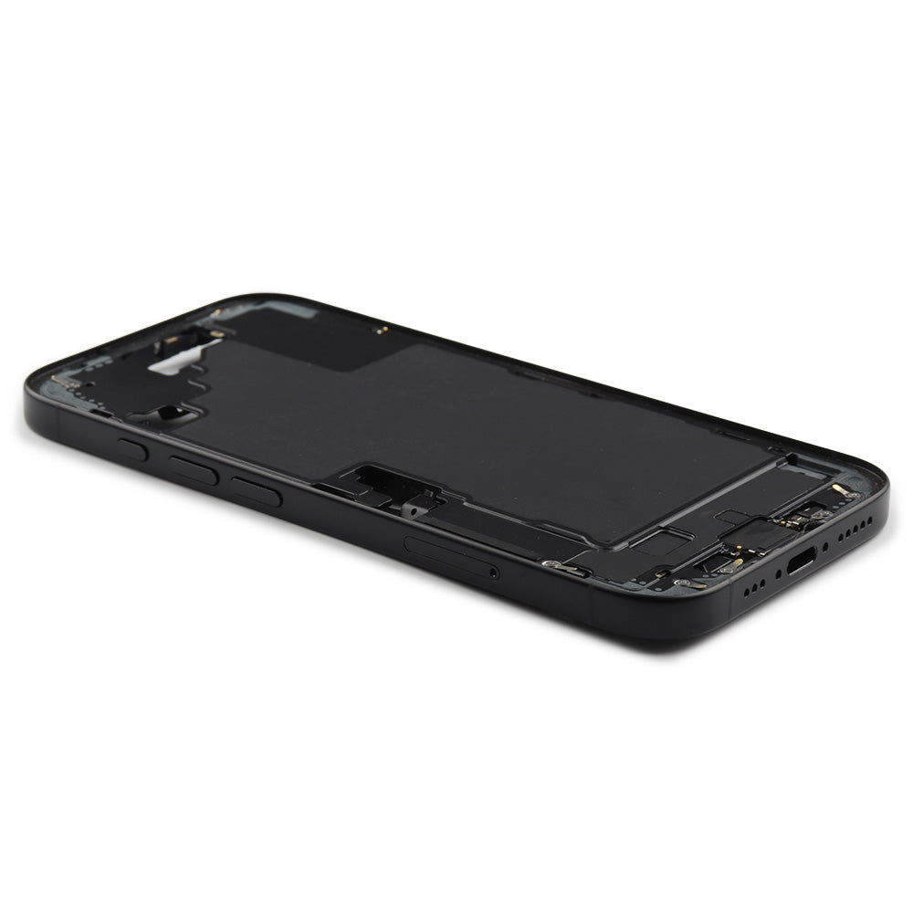 Middle Frame With Power And Volume Button för iPhone 16 (EU Version) Black Pulled