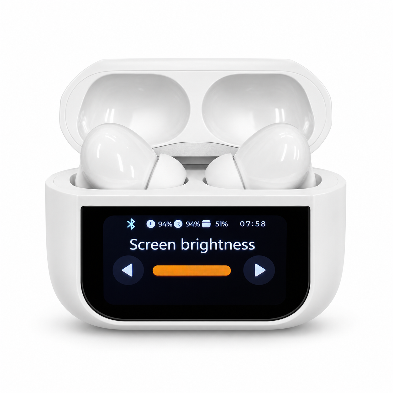 Trådlösa Bluetooth-hörlurar med touchskärm