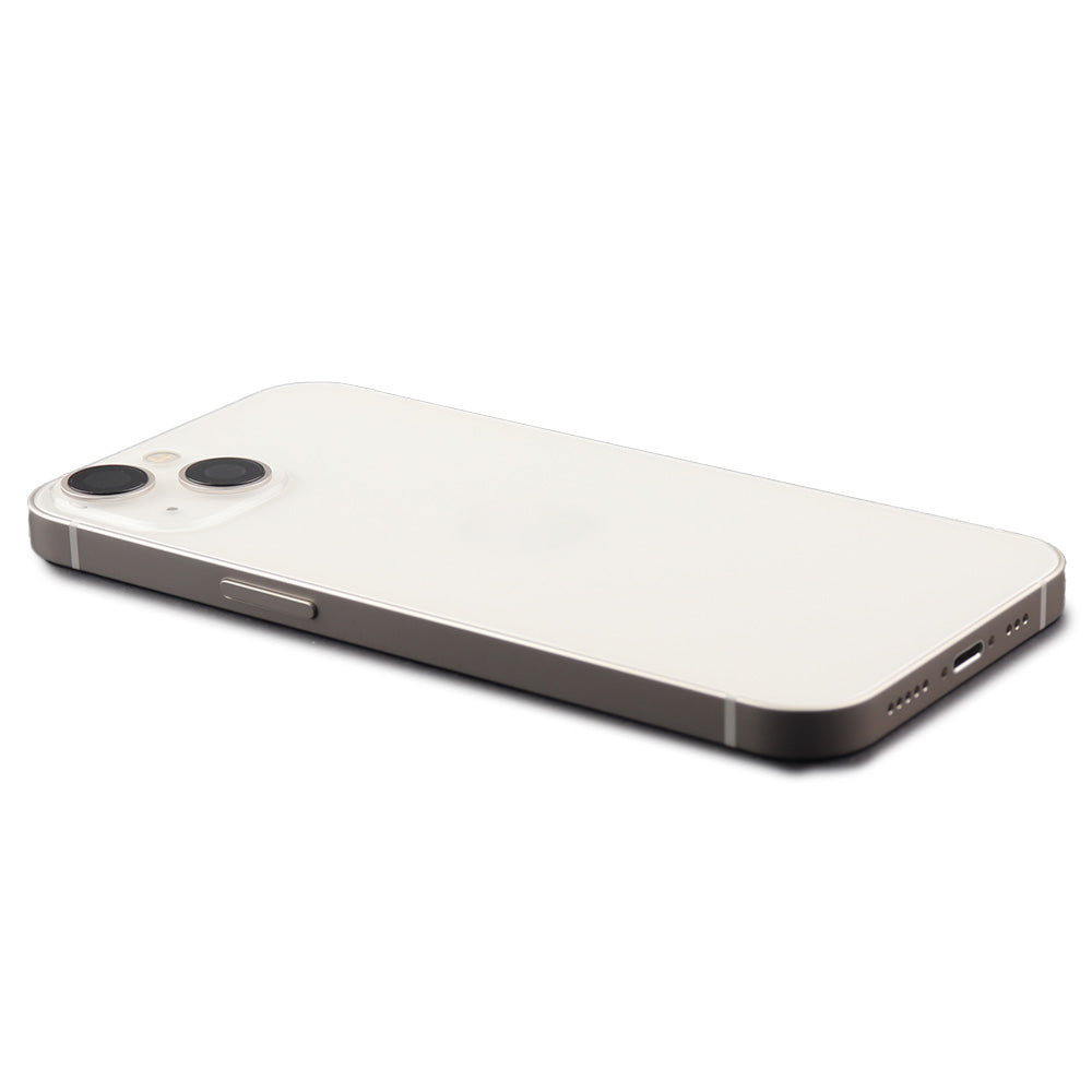 Rear Housing with small parts (EU Version) för iPhone 13 White Refurbished