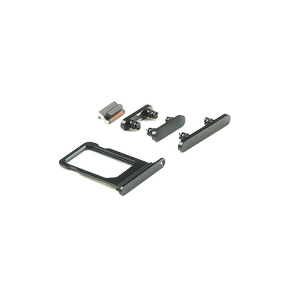 Housing Button Set för iPhone 12 Mini Black OEM-Equivalent