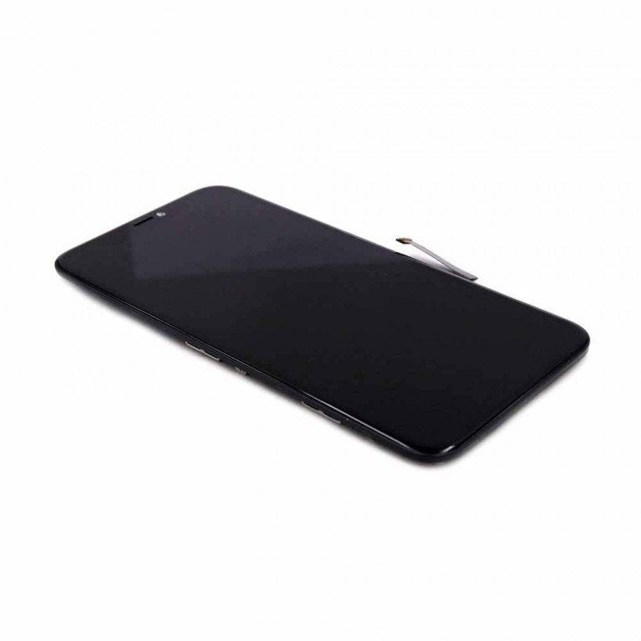 Skärm (Universal)(incl. Backplate) för iPhone 11 Black Refurbished