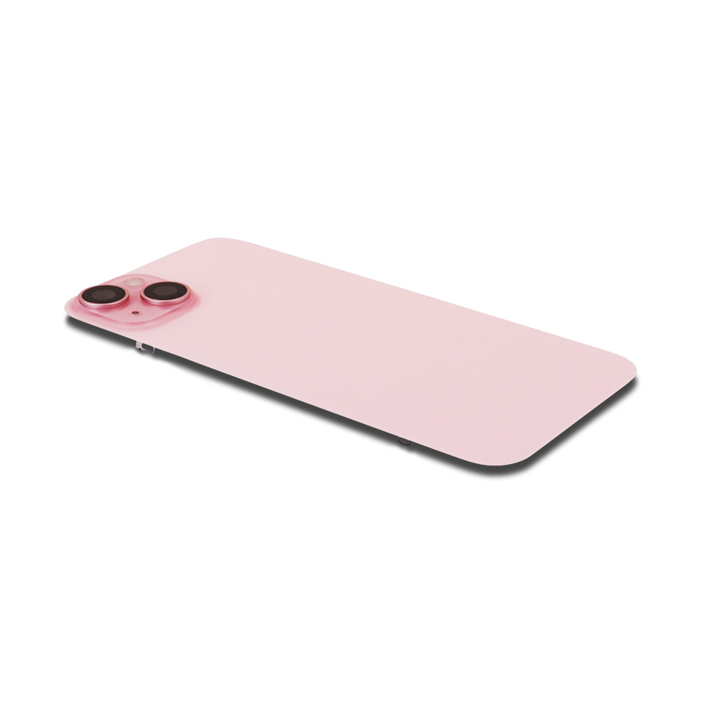 Bakstycke incl. Kameralins, Flash Light and Wireless Charging för iPhone 15 Plus Pink Titanium Pulled C