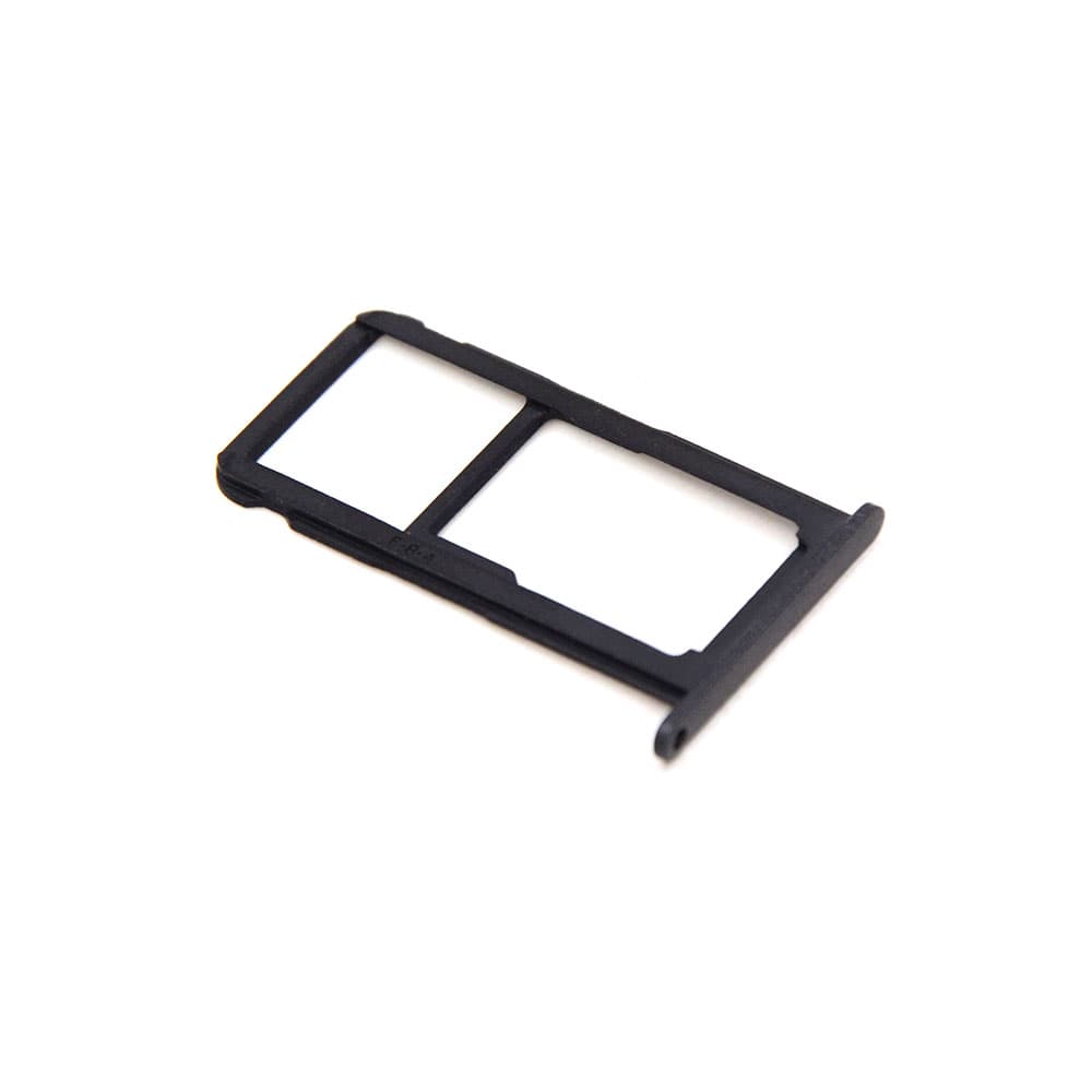 Sim and SD Card Tray with Cover för Huawei P8 Lite 2017 Black OEM-Equivalent