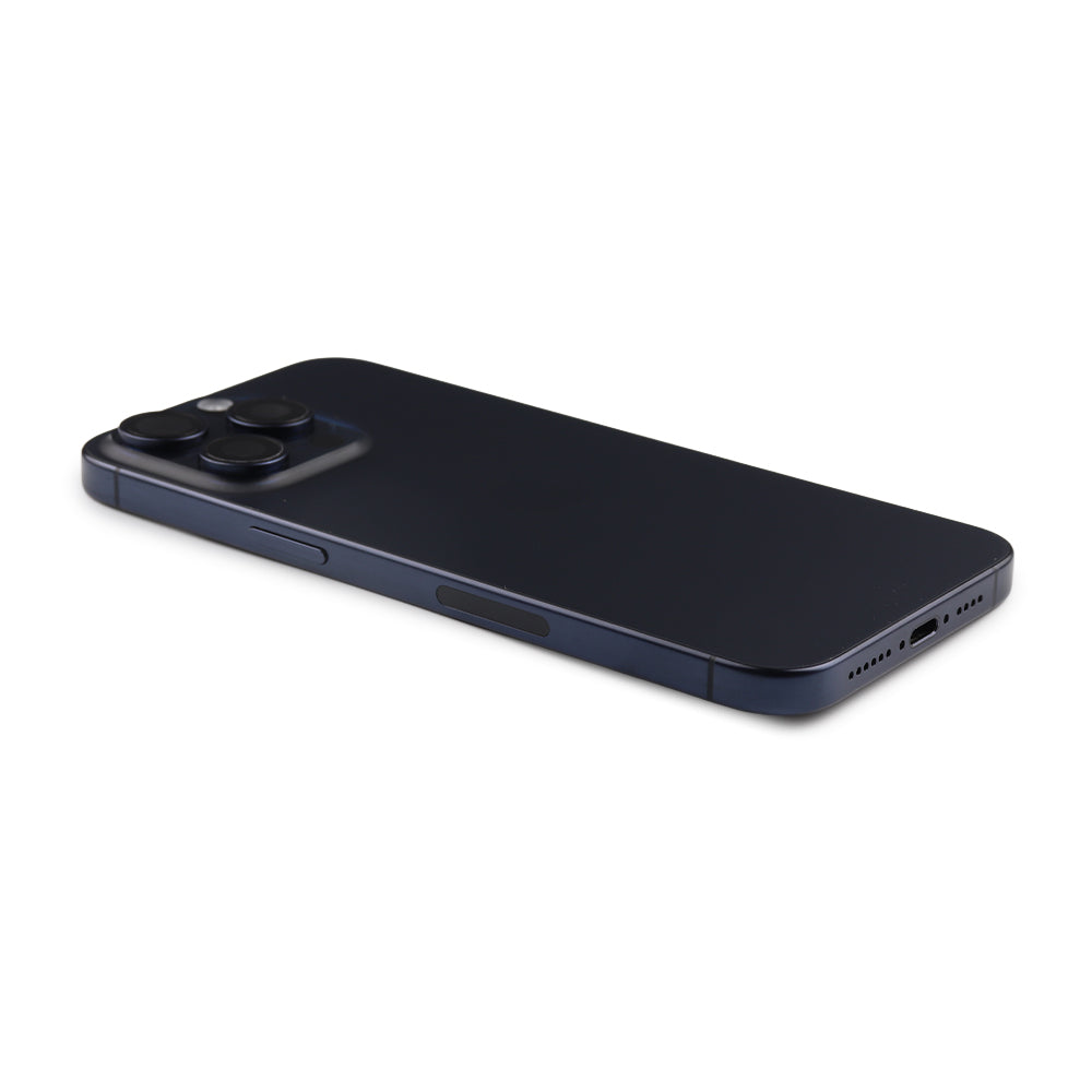 Rear Housing with small parts (US Version) för iPhone 15 Pro Max Blue Titanium Pulled