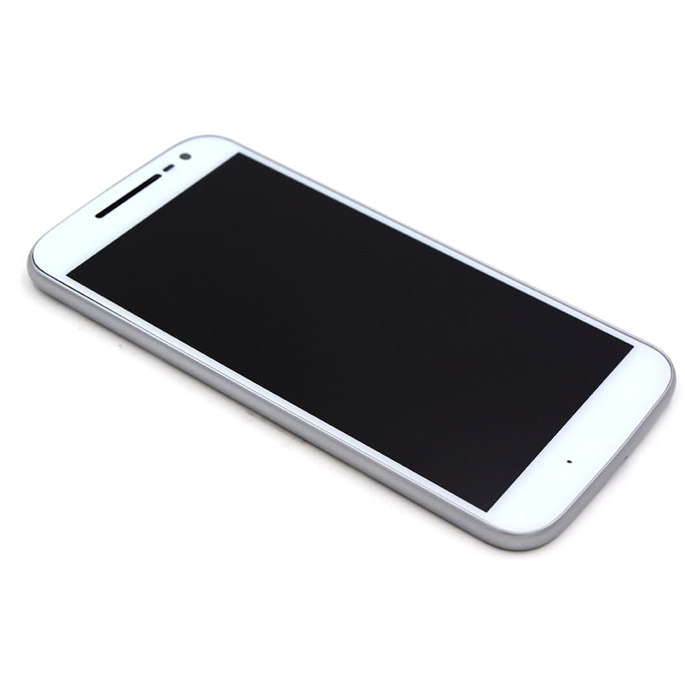 Skärm Complete with Housing för Motorola Moto G4 (XT1625) White OEM-Equivalent