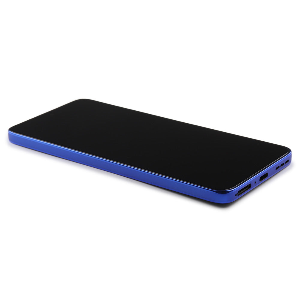 Skärm Complete With Housing för Motorola Moto Edge 50 Neo Nautical Blue Service Pack