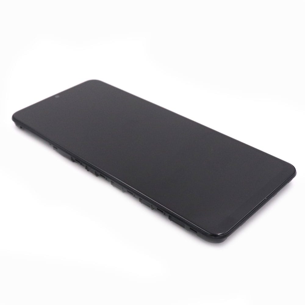 Skärm complete with housing för Samsung Galaxy A32 5G Black Service Pack