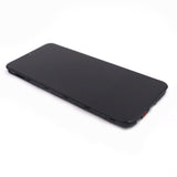 Skärm complete with housing för Samsung Galaxy A22 5G Black Service Pack