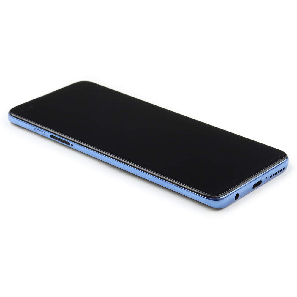 Skärm Complete with Housing för Motorola Moto G100 Dark blue OEM-Equivalent