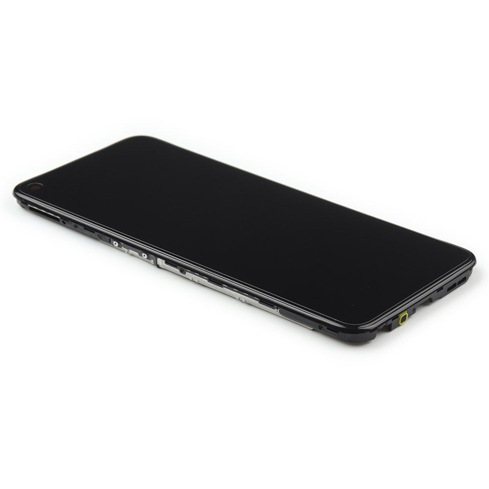Skärm Complete with Housing Black för Realme Narzo 30 5G Service Pack
