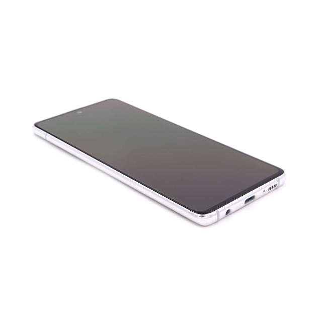 Skärm Complete with Housing för Samsung Galaxy A51 5G Vit Service Pack
