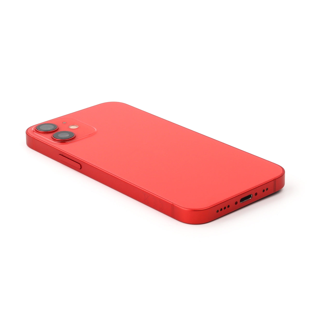Rear Housing with small parts (EU Version) för iPhone 12 Mini Red Pulled C
