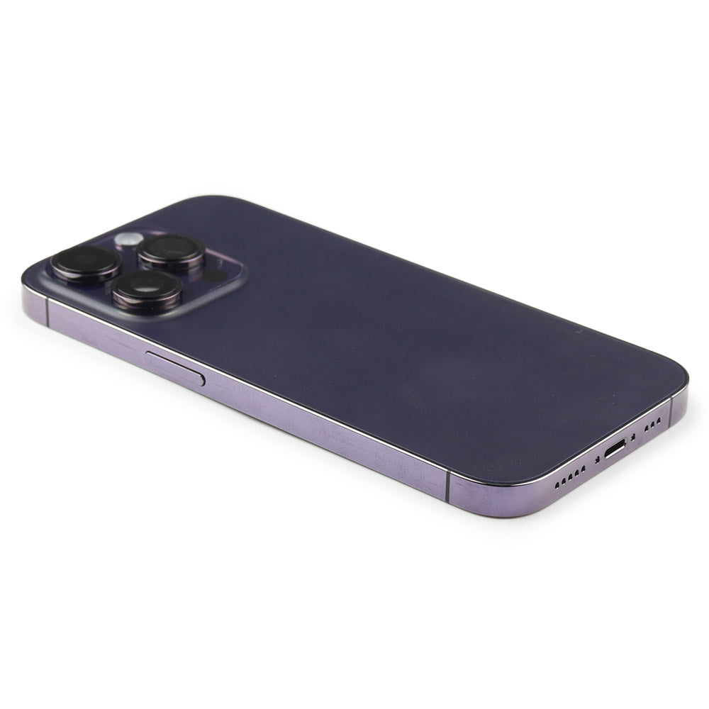 Rear Housing with small parts för iPhone 14 Pro Purple Pulled