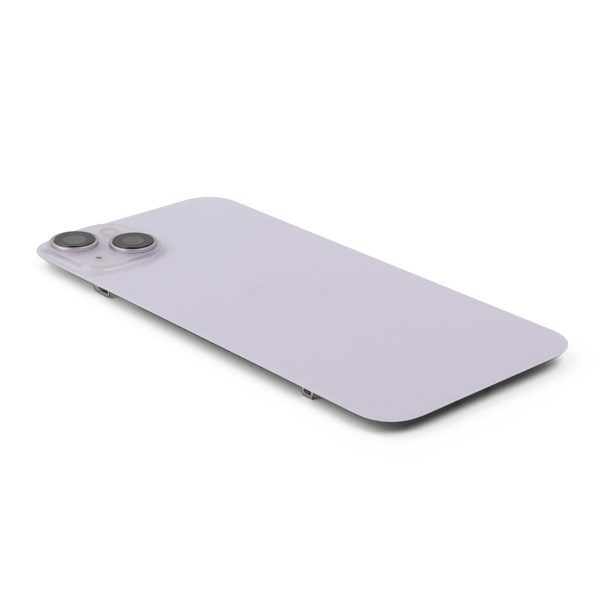 Bakstycke incl. Kameralins, Flash Light and Wireless Charging för iPhone 14 Plus Purple Pulled B