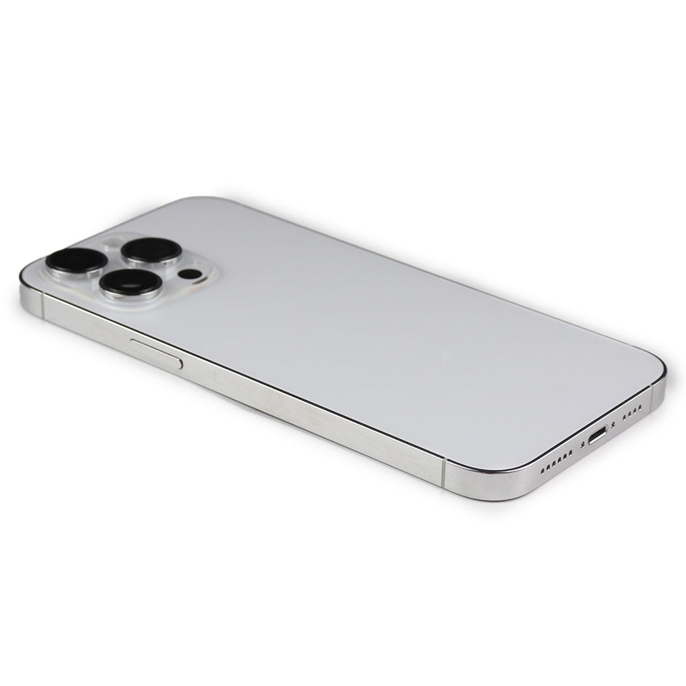 Rear Housing with small parts för iPhone 14 Pro Max White Pulled
