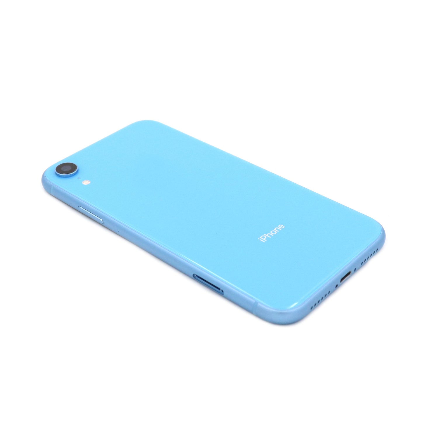Rear Housing with small parts för iPhone Xr Blue Pulled