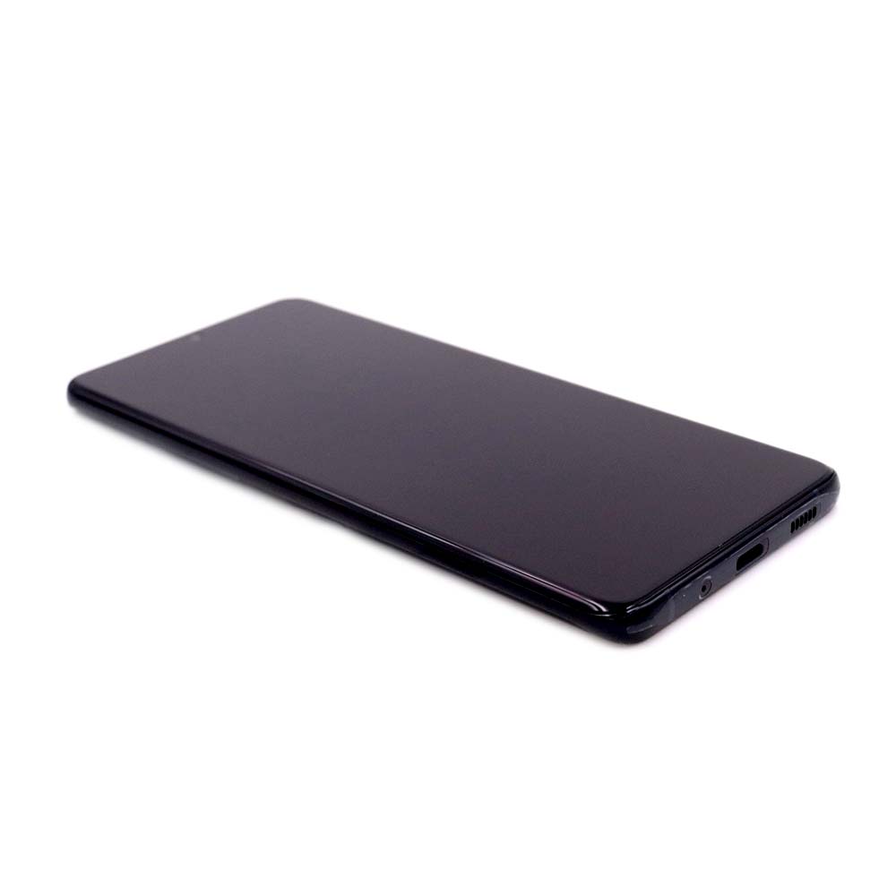 Skärm (without Front-facing Camera) Complete with Housing för Samsung Galaxy S20 Ultra Black Service Pack