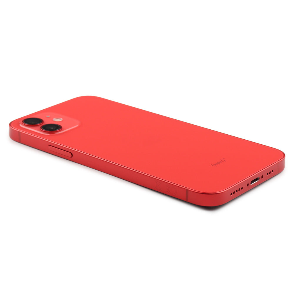 Rear Housing with small parts (EU Version) för iPhone 12 Red Pulled B