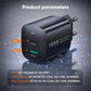 VIDVIE PLE248 PD snabbladdare 20W USB-A + USB-C