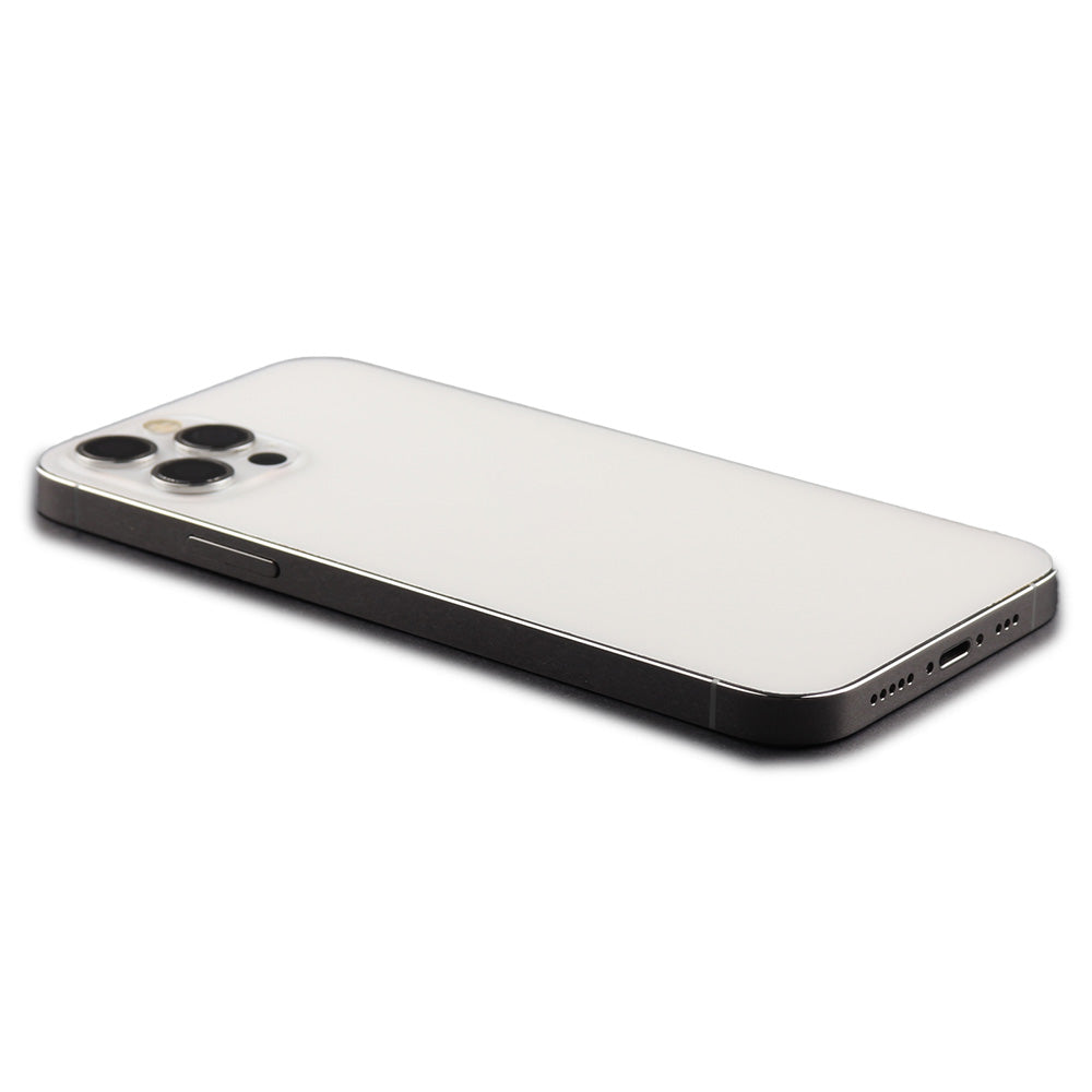 Rear Housing with small parts (EU Version) för iPhone 12 Pro White Pulled B