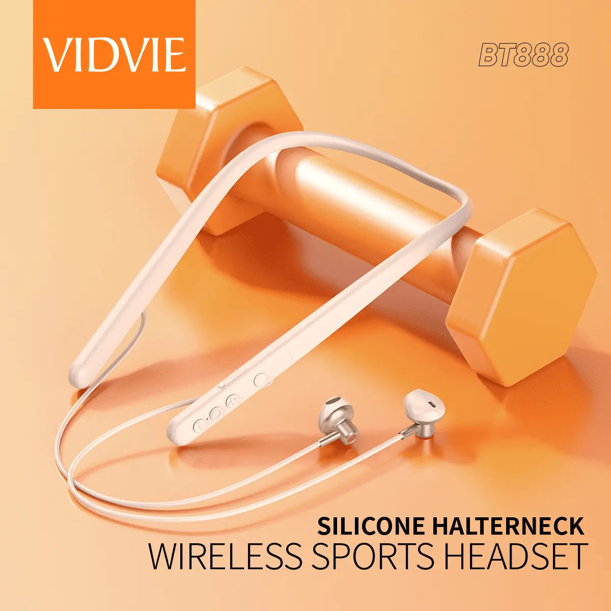 VIDVIE BT888 trådlöst sportheadset med nackband