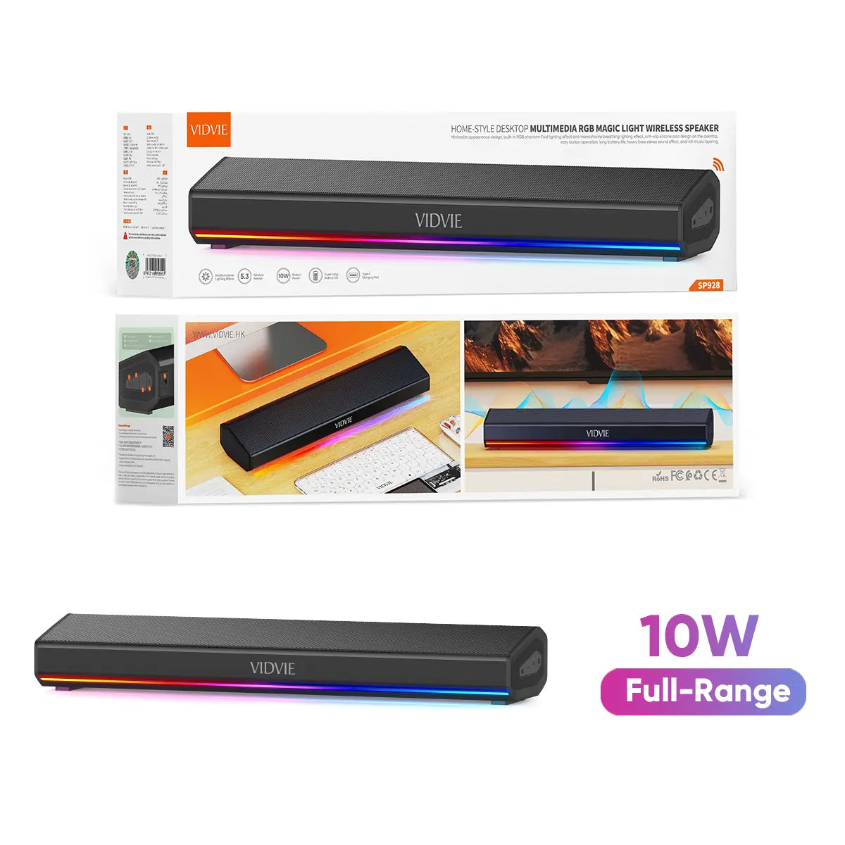VIDVIE SP928 Bluetooth soundbar 10W