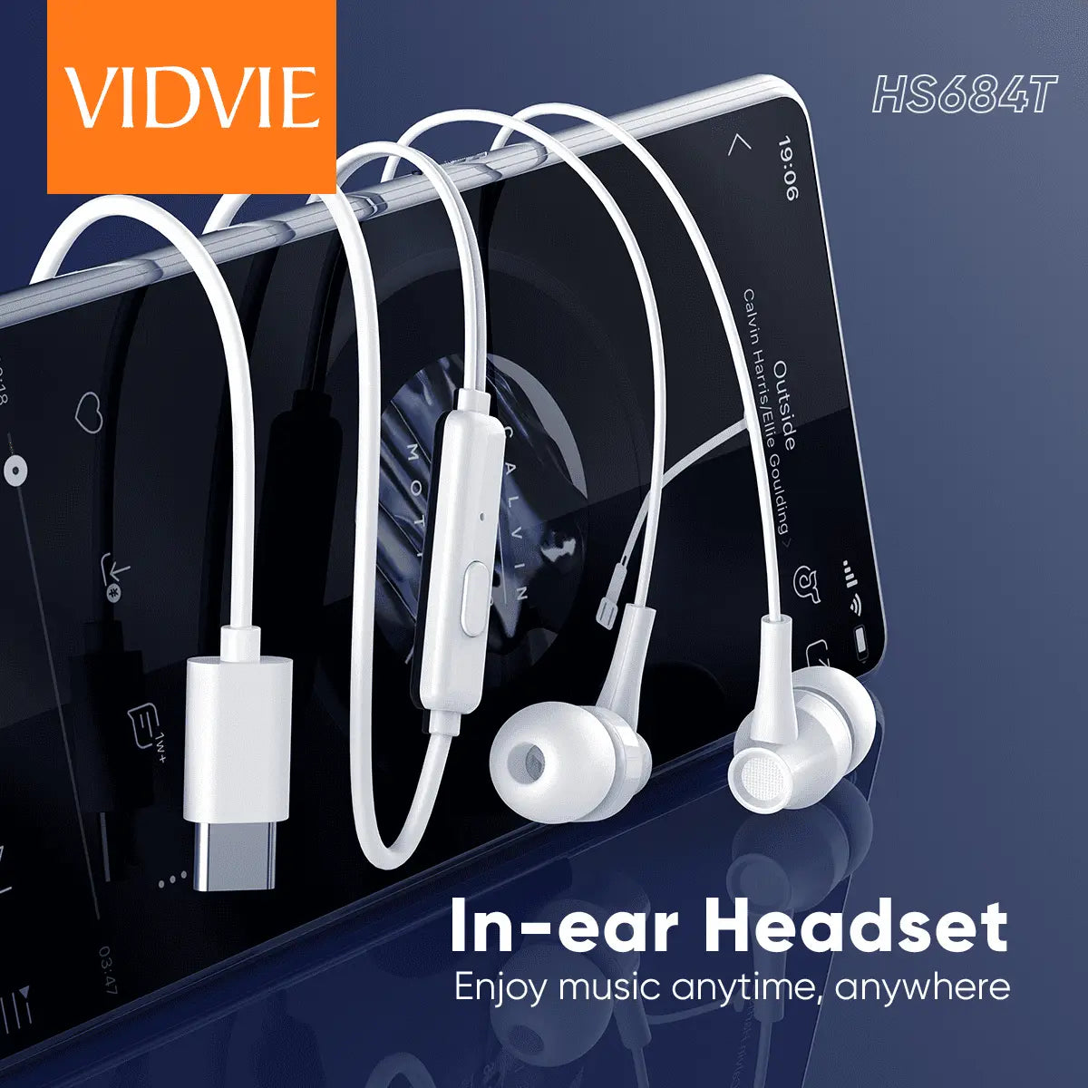 VIDVIE HS684T in-ear USB-C hörlurar