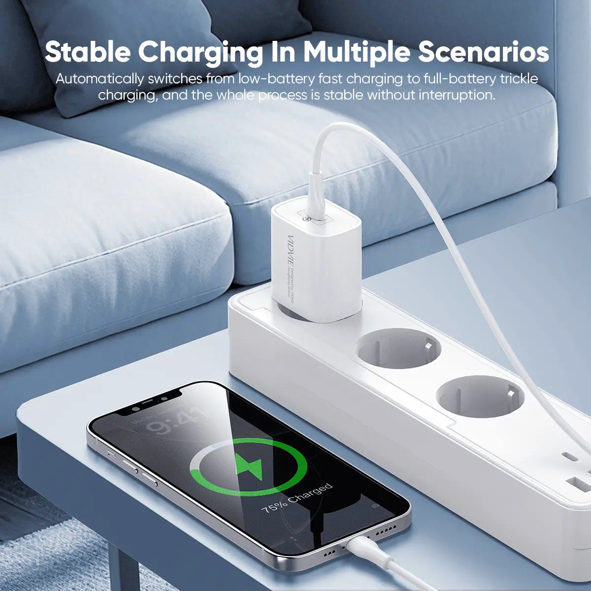 VIDVIE PLE270 USB C snabbladdare 20W