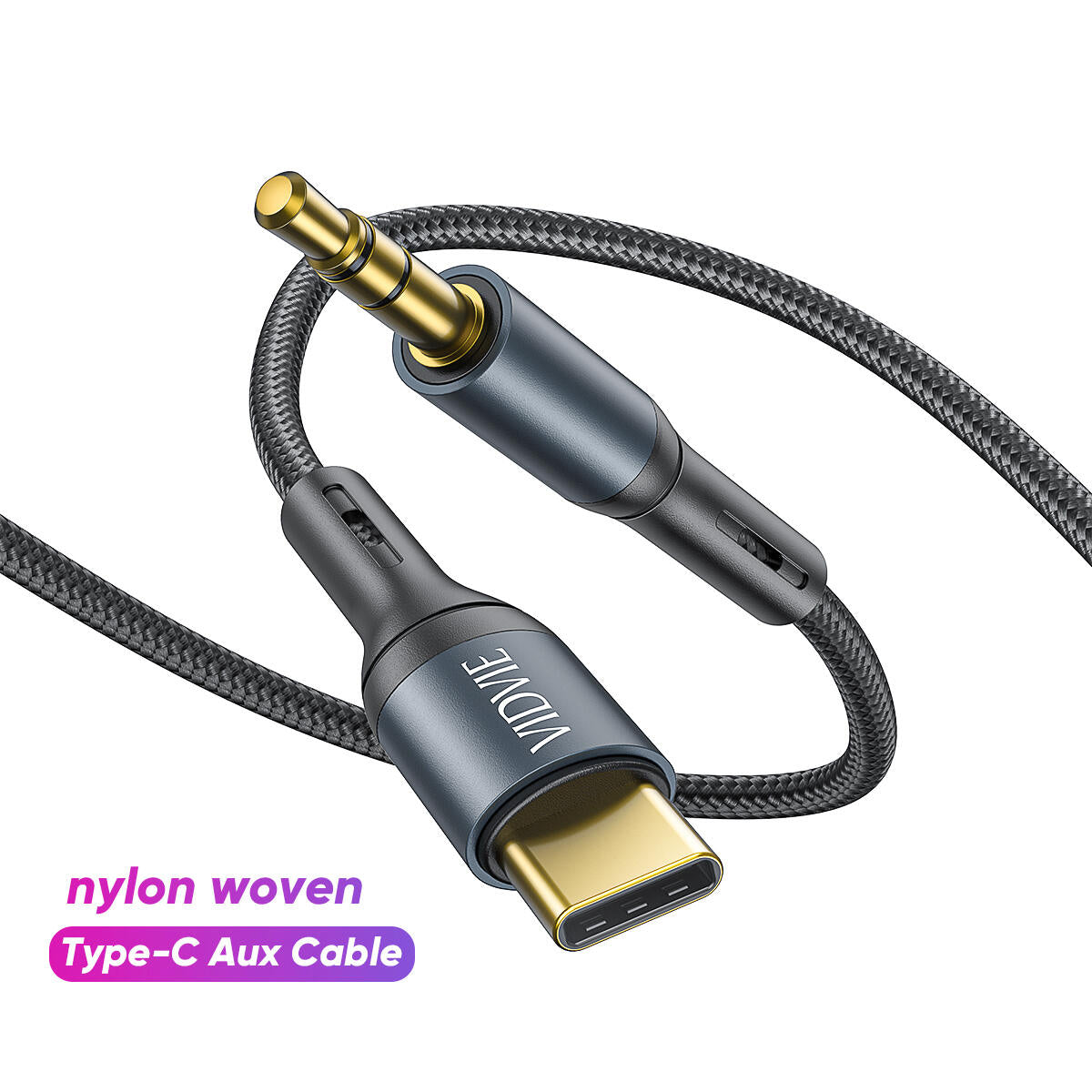 VIDVIE AL1111 USB-C till 3,5 mm AUX-kabel 1,8 m
