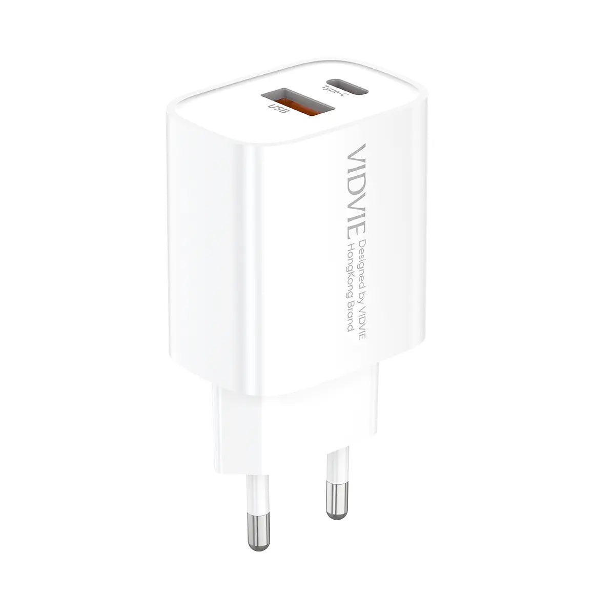 VIDVIE PLE273 snabbladdare 20W USB-A + USB-C