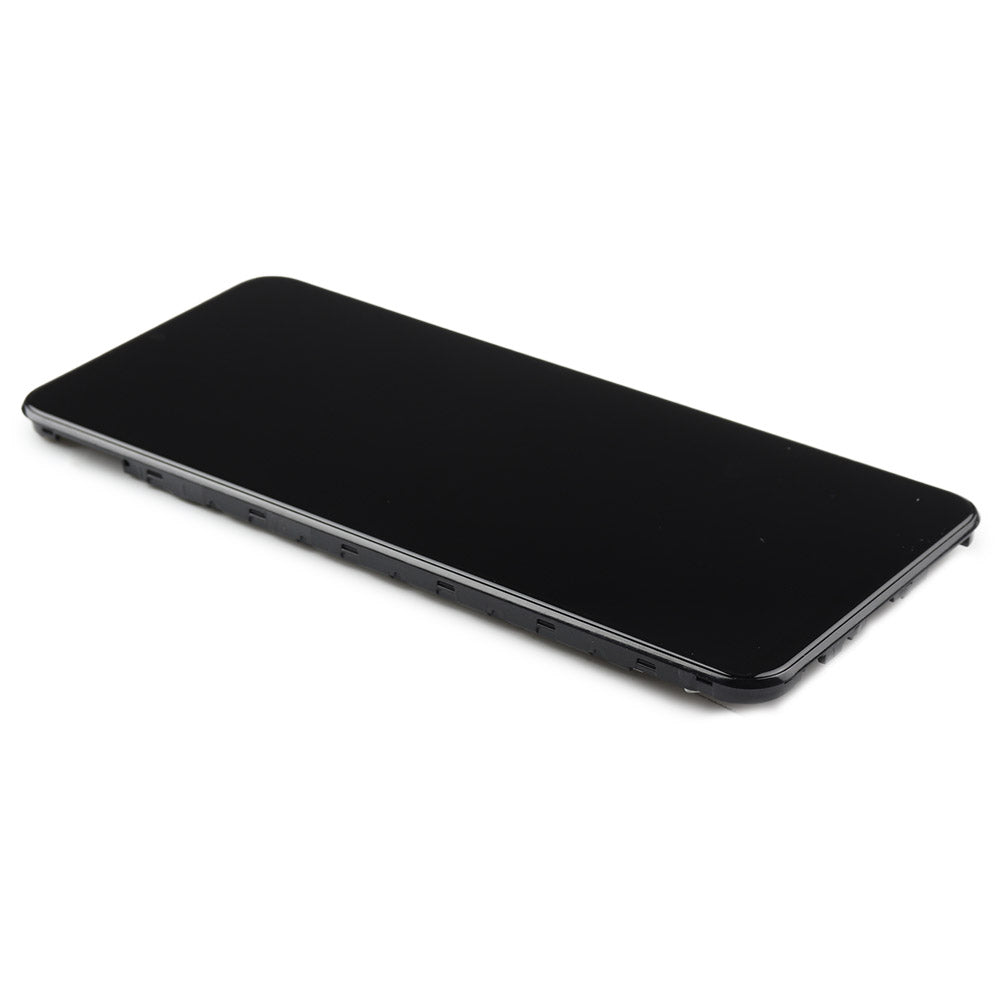 Skärm complete with housing Black för Samsung Galaxy A23 4G Service Pack