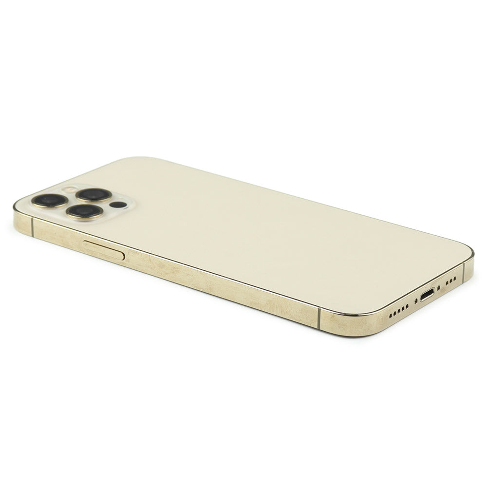 Rear Housing with small parts (EU Version) för iPhone 12 Pro Gold Pulled