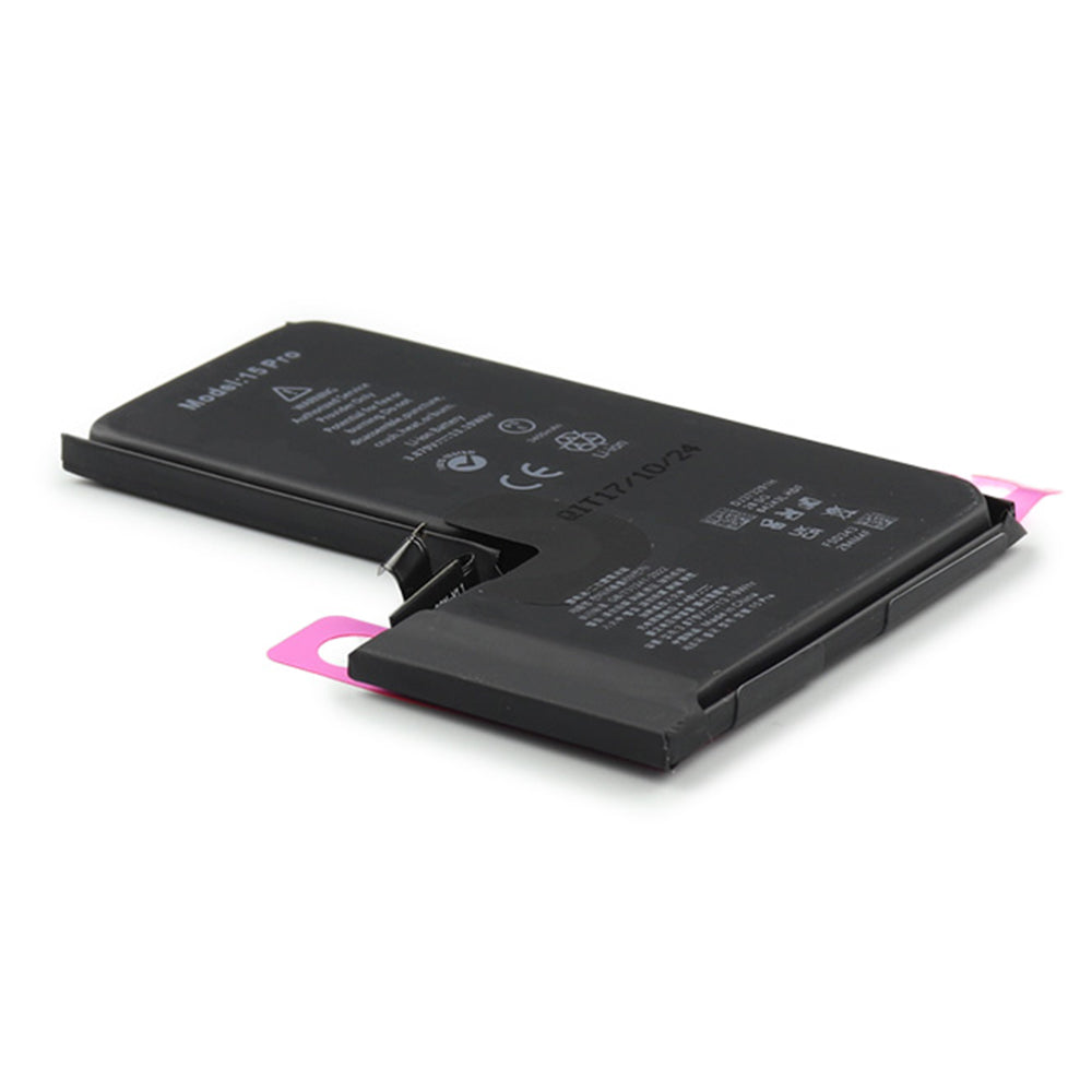 FDX Batteri (with Adhesive) High Capacity (3400mAh) för iPhone 15 Pro OEM-Equivalent