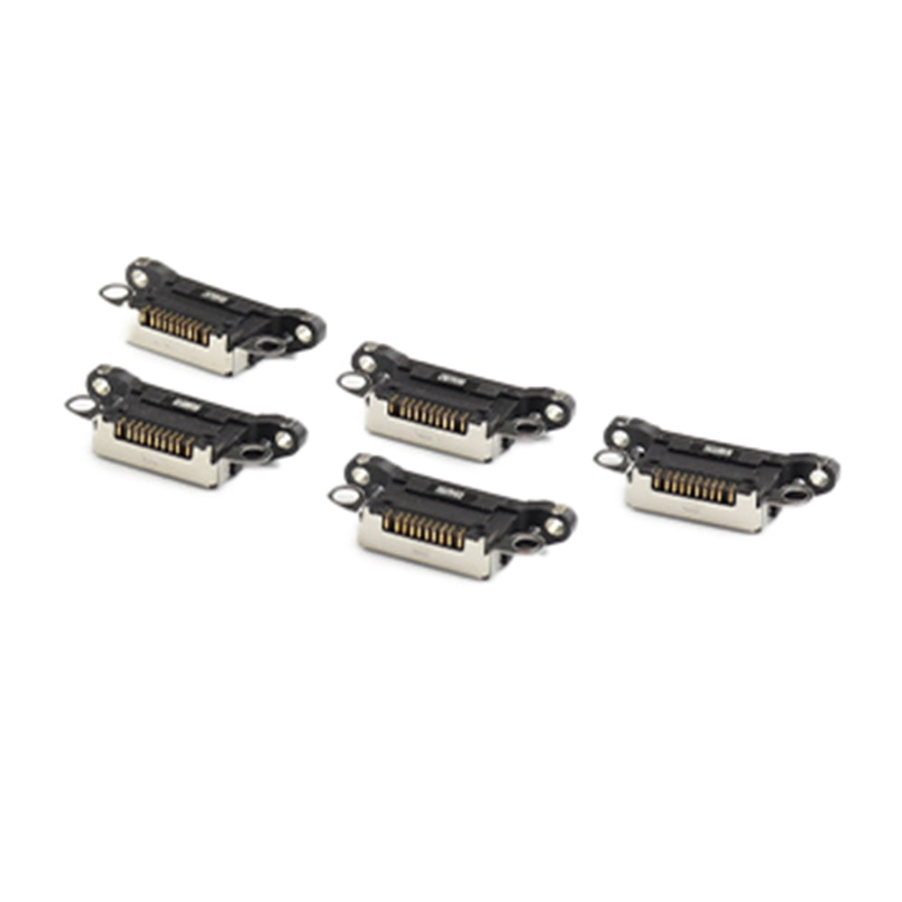Laddkontakt ( 5 Pieces , Soldering Required) för iPhone 12 Pro Max Black OEM-Equivalent