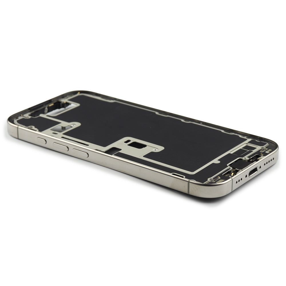 Middle Frame With Power And Volume Button (US Version) för iPhone 16 Pro Natural Titanium Pulled