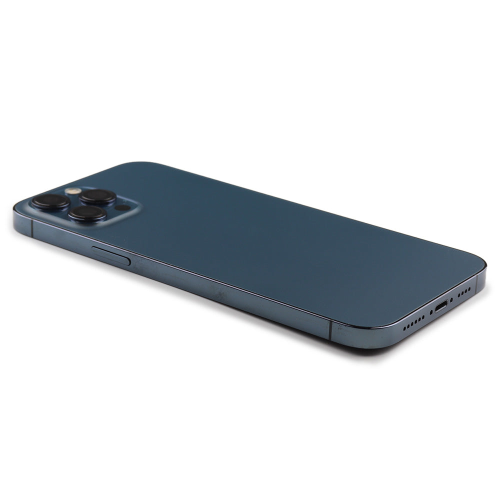 Rear Housing with small parts (EU Version) för iPhone 12 Pro Max Blue Pulled B