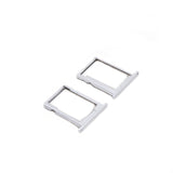 Sim and SD Card Tray with Cover för Huawei G7 Silver OEM-Equivalent