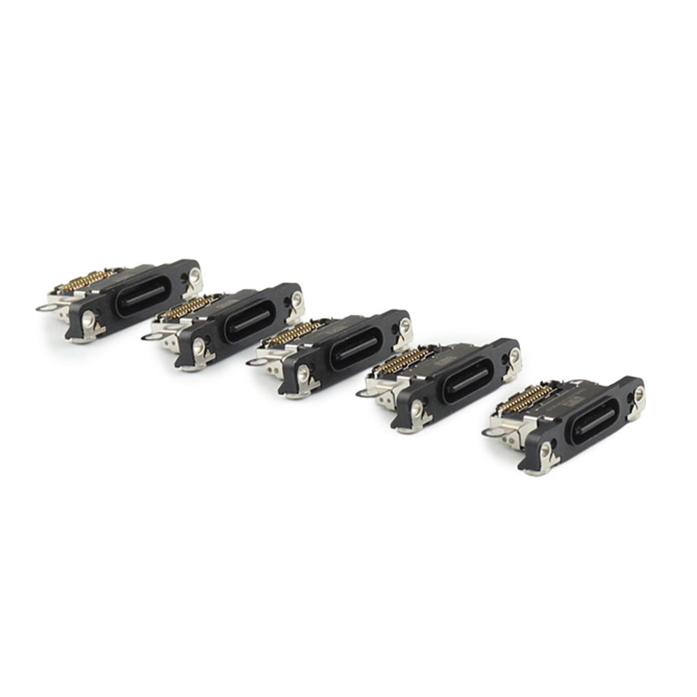 Laddkontakt ( 5 Pieces , Soldering Required) för iPhone 16 Pro /16 Pro Max Black Titanium OEM-Equivalent