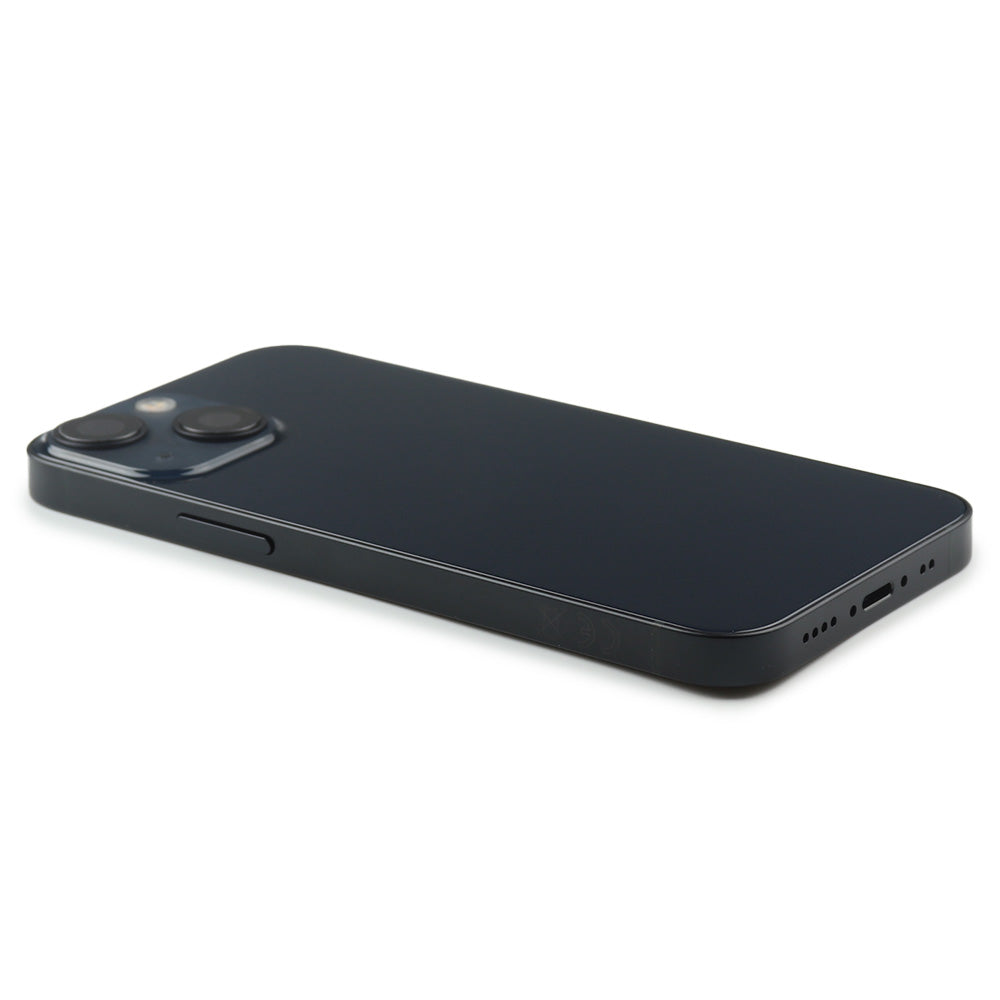 Rear Housing with small parts (EU Version) för iPhone 13 Mini Black Refurbished