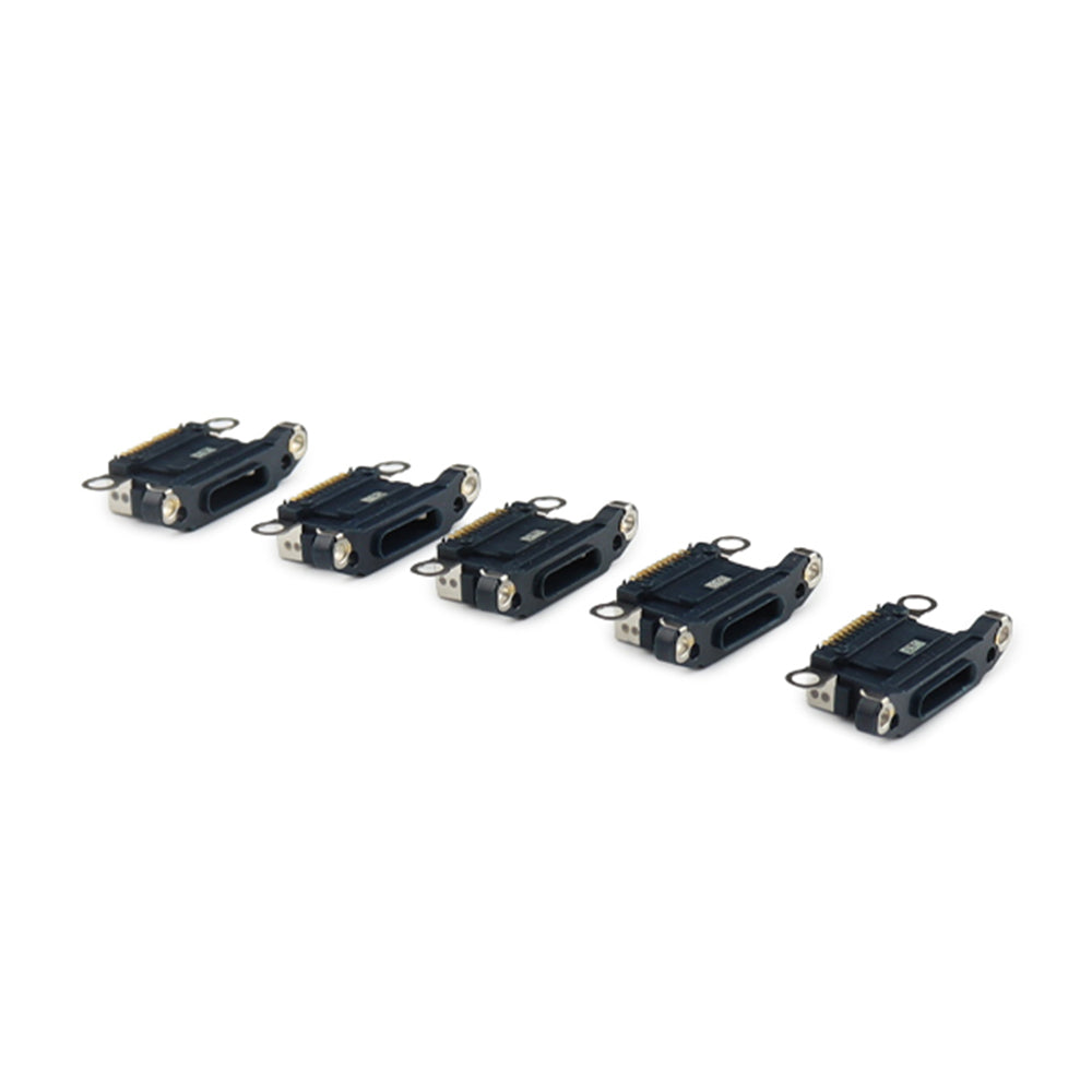 Laddkontakt ( 5 Pieces , Soldering Required) för iPhone 13/13 mini Black OEM-Equivalent