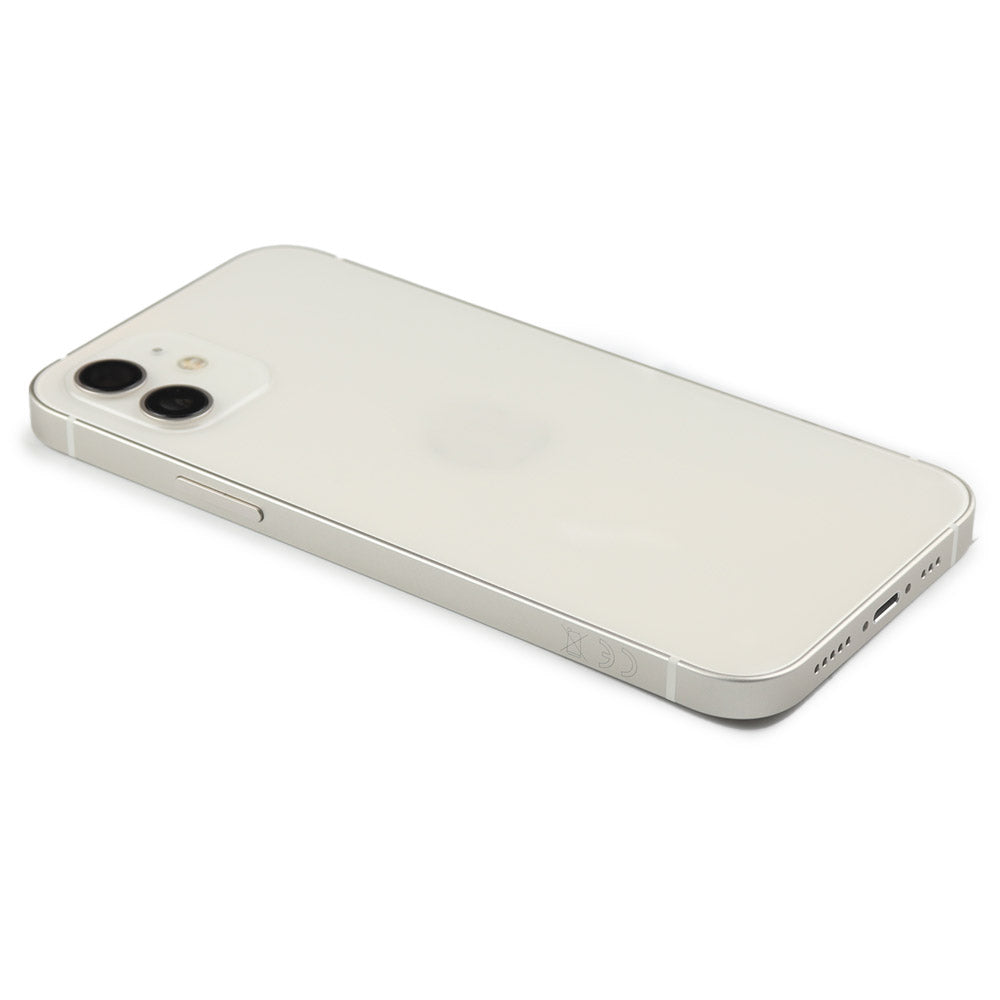 Rear Housing with small parts (EU Version) för iPhone 12 White Pulled