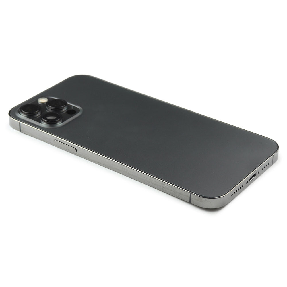 Rear Housing with small parts (EU Version) för iPhone 12 Pro Max Black Pulled