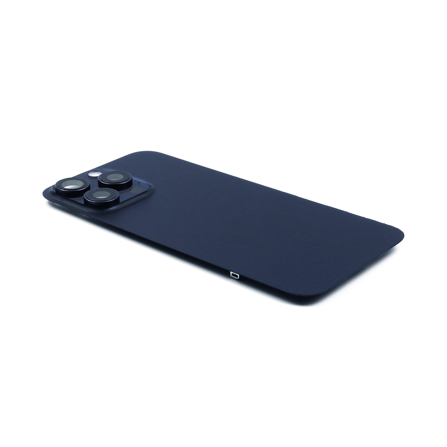 Bakstycke incl. Kameralins, Flash Light and Wireless Charging för iPhone 15 Pro Max Blue Titanium Pulled B