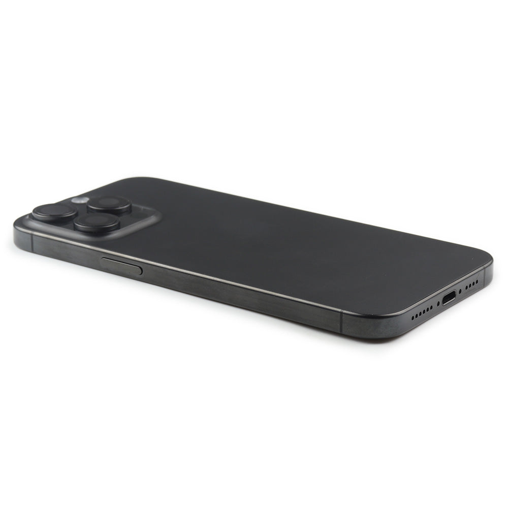 Rear Housing with small parts för iPhone 15 Pro Max (EU Version) Black Titanium Pulled