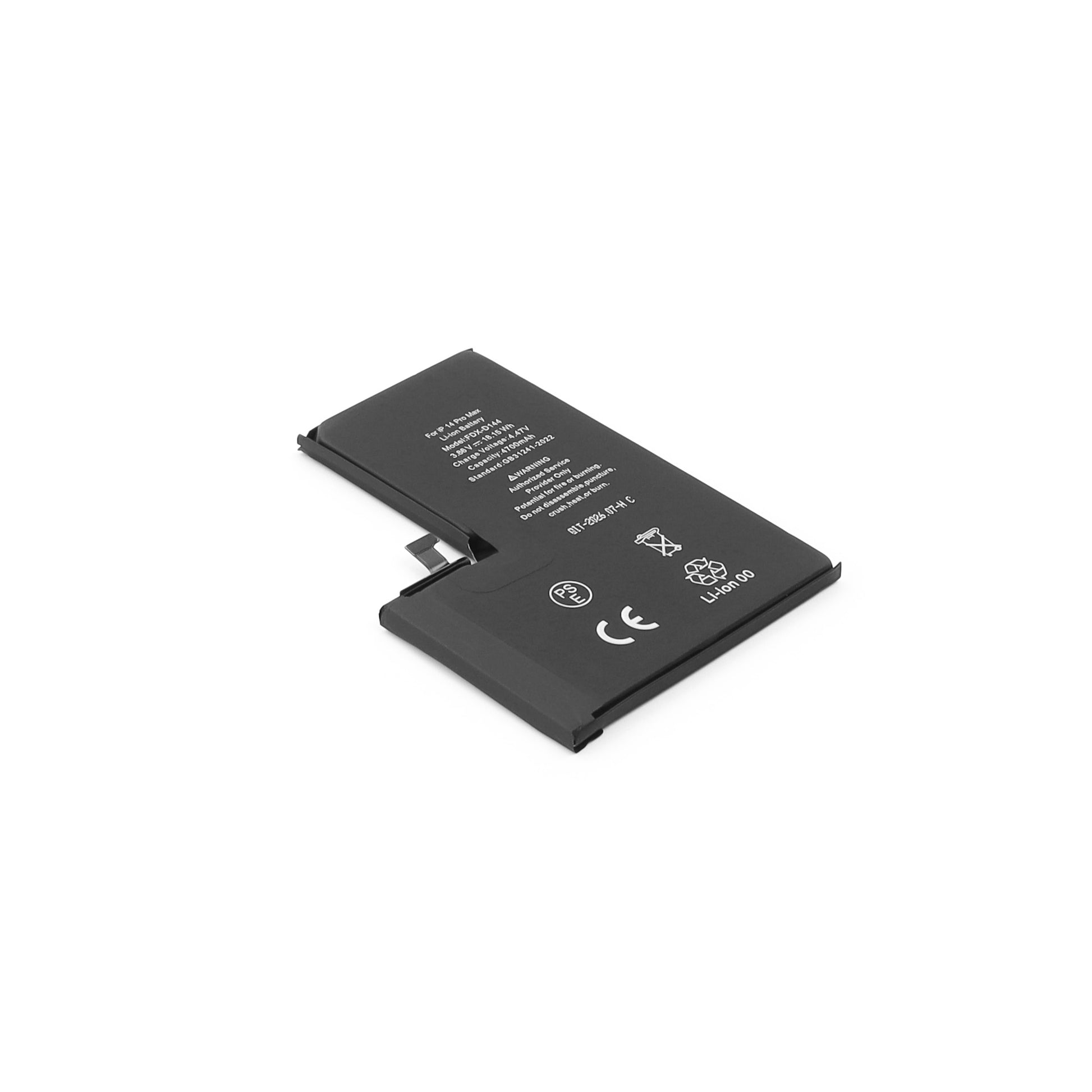 Batteri (With Adhesive) High Capacity (4700mAh) för iPhone 14 Pro Max OEM-Equivalent (Calibrated Used)